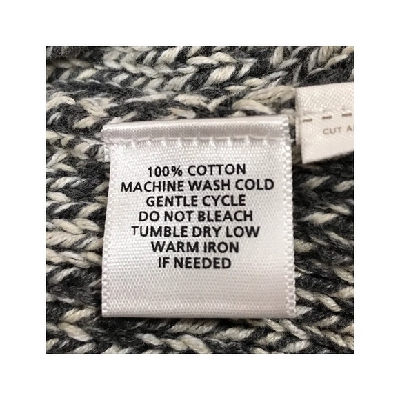 LOFT Cable Knit 100% Cotton Dolman Sleeve Sweater Size M - Picture 8 of 8